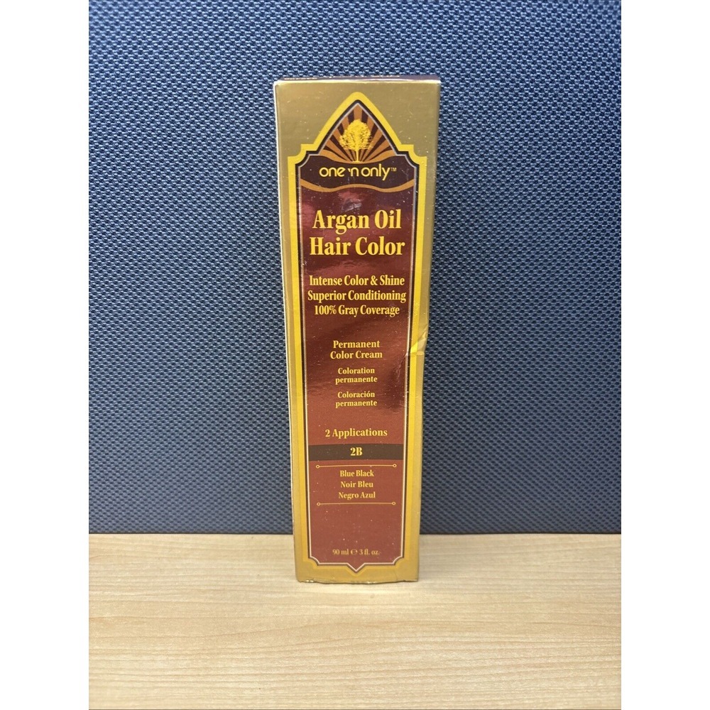 One 'n Only Argan Oil Hair Color. Permanent Color Cream.  2B. Blue/Black